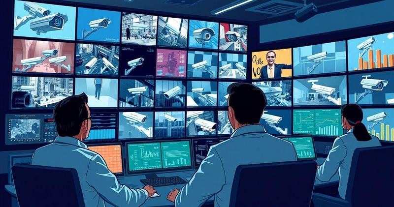 Empresa de monitoramento de câmeras e alarmes