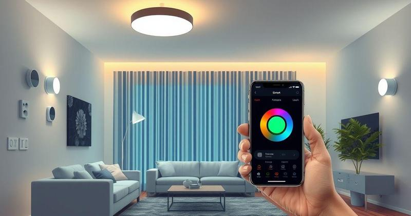 Iluminação residencial automatizada