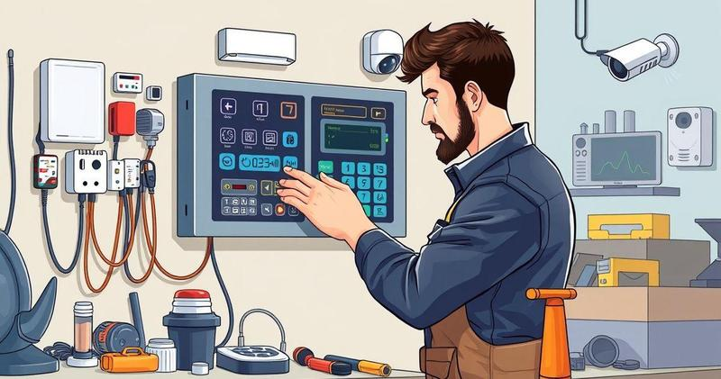 Instalação de sistema de alarme