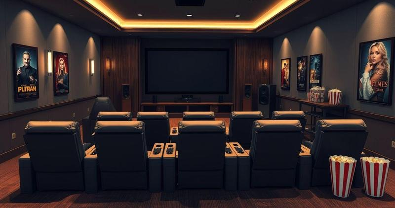 Projeto sala de cinema em casa
