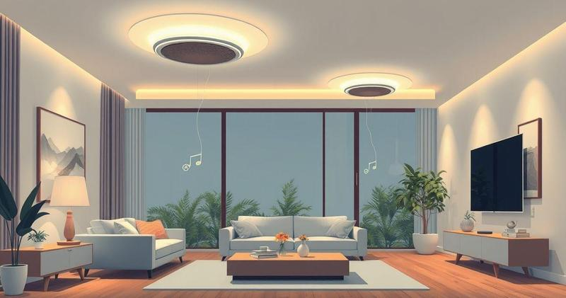 Sistema de som ambiente residencial